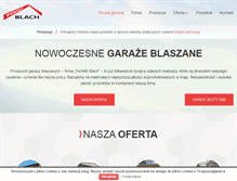 Tablet Screenshot of garazeblaszane.com